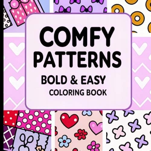 Silverlance, JaneParis Bold and Easy Comfy Patterns Colouring Book: Simple a