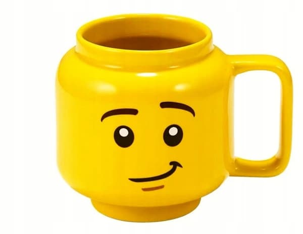 Original LEGO Ceramic Mug – Yellow Smile – Limited Edition – NEW