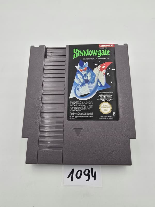 NINTENDO NES SHADOWGATE ORIGINAL