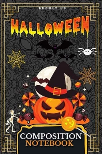 Halloween Composition Notebook: A5 Lined and Dotted | 100 Pages with Halloween