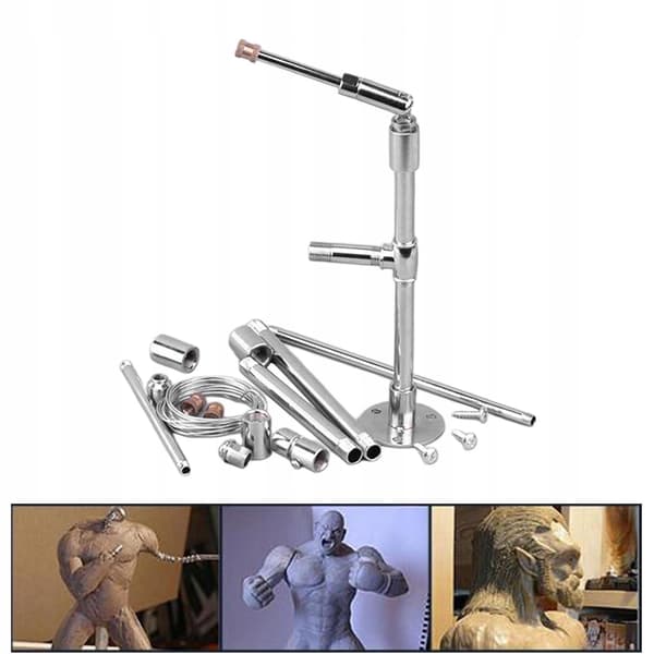 Action figure holder Carved clay workbench Combined display stand