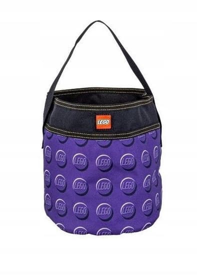 LEGO BAG, BUCKET, FABRIC CONTAINER FOR BRICKS – PURPLE