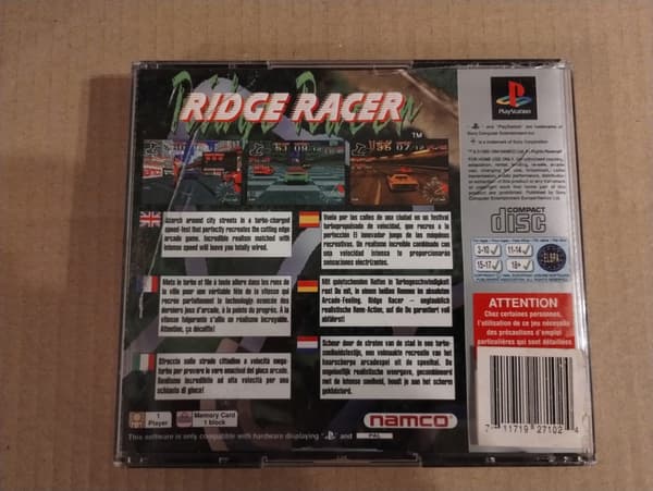 RIDGE RACER PSX game