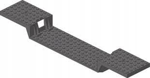LEGO Platform Train and Lorry, DARK GREY 2972b