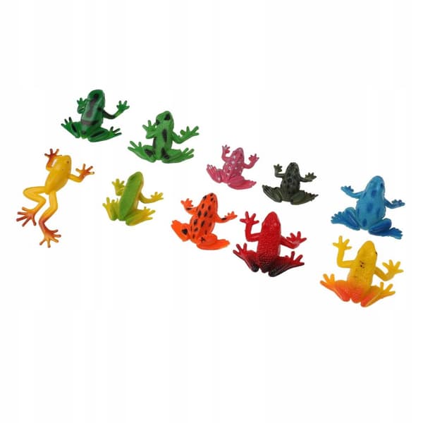 10 PIECES Frog figurines Simulation Toy decoration for