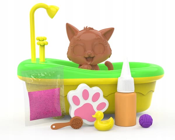 EPEE BRUDASKI BATH TIME SET: Tytus the Kitten, bath, mud