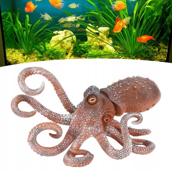 OCTOPUS FIGURINE – LARGE OCTOPUS MODEL – LEAF-SHAPED