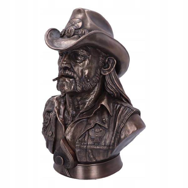 Lemmy bust from Motorhead – Hand-painted statue, 35 cm