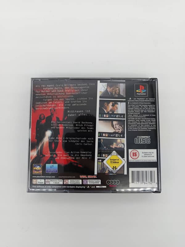 The X-Files PlayStation (PSX) boxed version