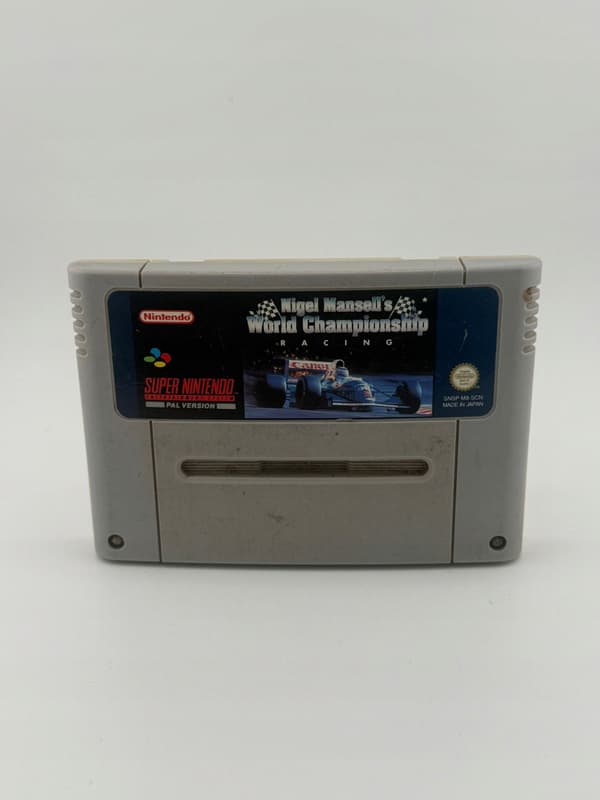 NIGEL MANSELL'S WORLD CHAMPIONSHIP RACING Nintendo SNES boxed