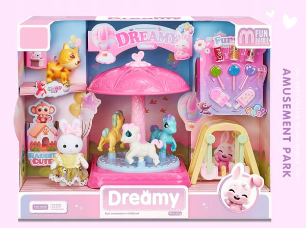 Dreamy Bunny Carousel with Accessories – Large