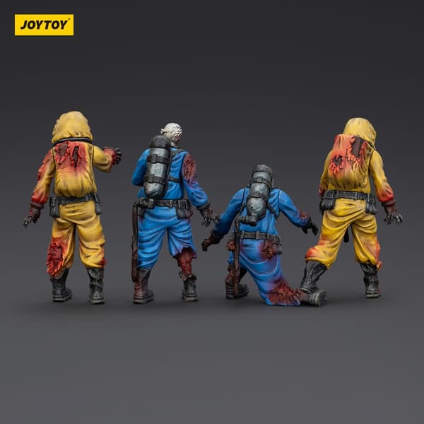 Zombie Dark Source figurines – biochemical laboratory team, 4 pieces, 8 cm