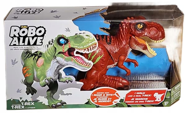 ZURU Interactive Dinosaur: Walks, Glows, Makes Sounds – Attacking T-Rex (Red)