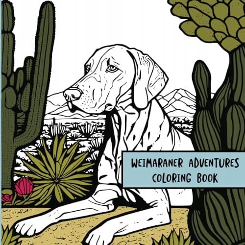Design, Whyitsme Weimaraner Adventures: Colouring Book
