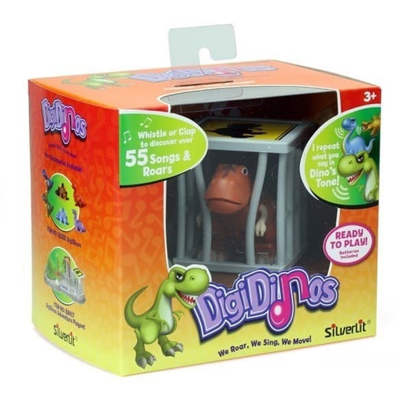 Interactive dinosaur with a DigiDinos cage