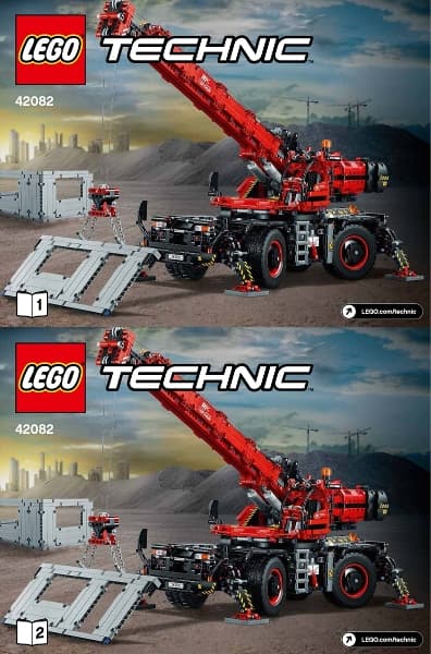 LEGO Technic Instructions – Rough Terrain Crane 42082, 2018