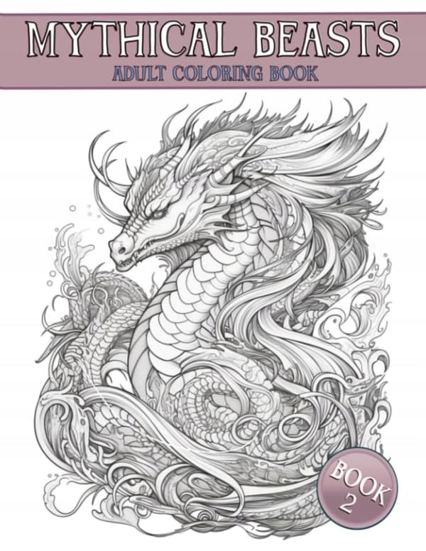 Mythical beasts and magical creatures: a folklore colouring book for adults