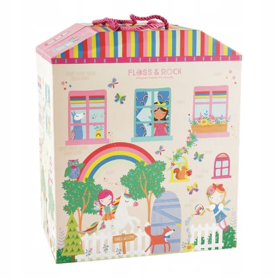 Floss & Rock – Rainbow Fairies House Set, 18 figures