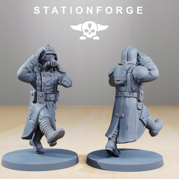 Grimguard Marching Poses – Station Forge – 3D printing