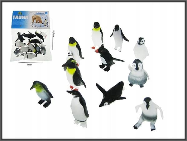 Penguins, 4–5 cm, 12 pieces