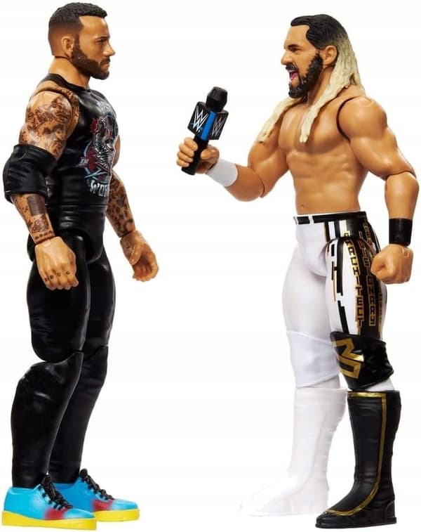 CM Punk & Seth Rollins 23 Action Figures 2-Pack – WWE Main Event Elite