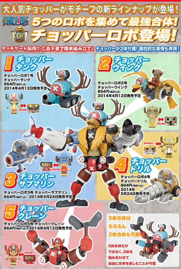 Bandai One Piece Chopper Robo 02 Anime Figure