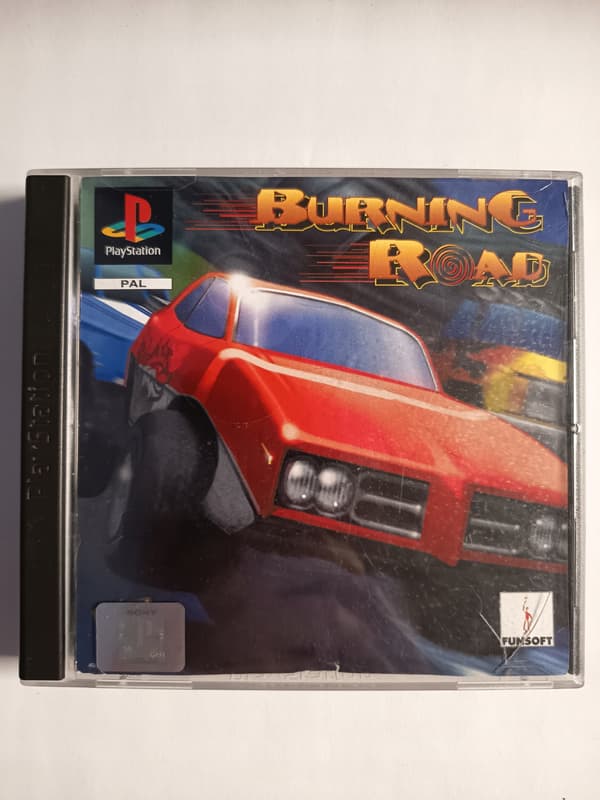 Burning Road PlayStation (PSX) boxed set 3XA complete