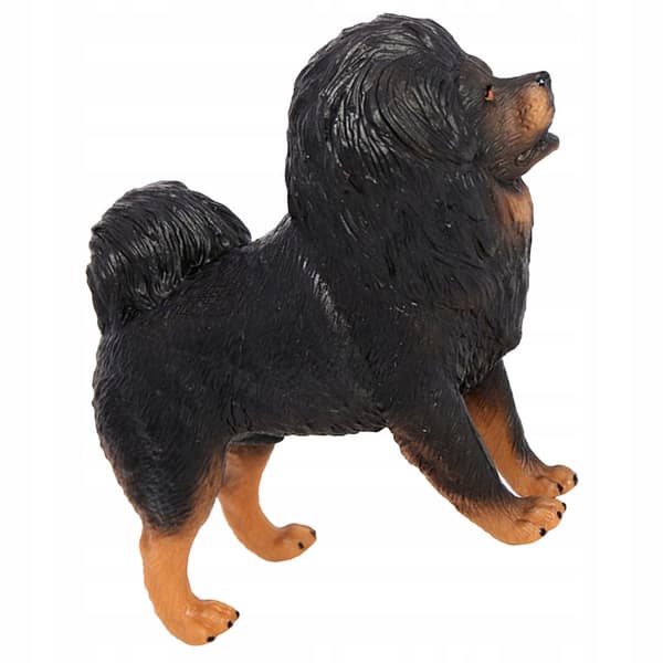BLACK DECORATIVE PVC DOG MODEL – REALISTIC FIGURINE