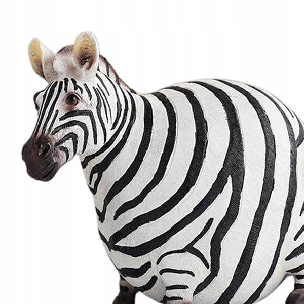 A lovely handmade zebra figurine, a resin zebra