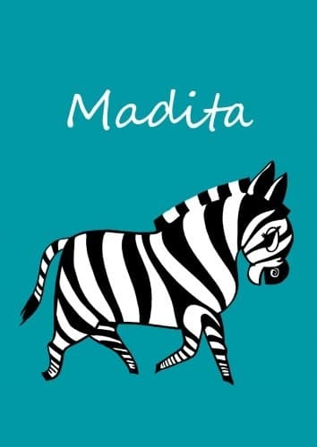 Notebook / diary / colouring book – Madita: DIN A4 – Zebra – blank