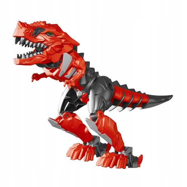 Red fold-out dinosaur robot