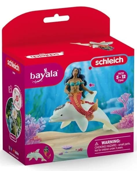 Schleich Bayala 70719 Isabelle on a dolphin figurine