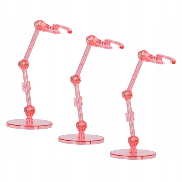 10 PIECES Figurine display stand Transparent plastic display stand for CG models