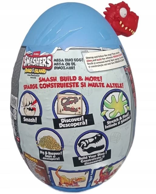 ZURU SMASHERS DINO ISLAND LARGE EGG – 25 SURPRISES WITH A DINOSAUR / 25 PCS.