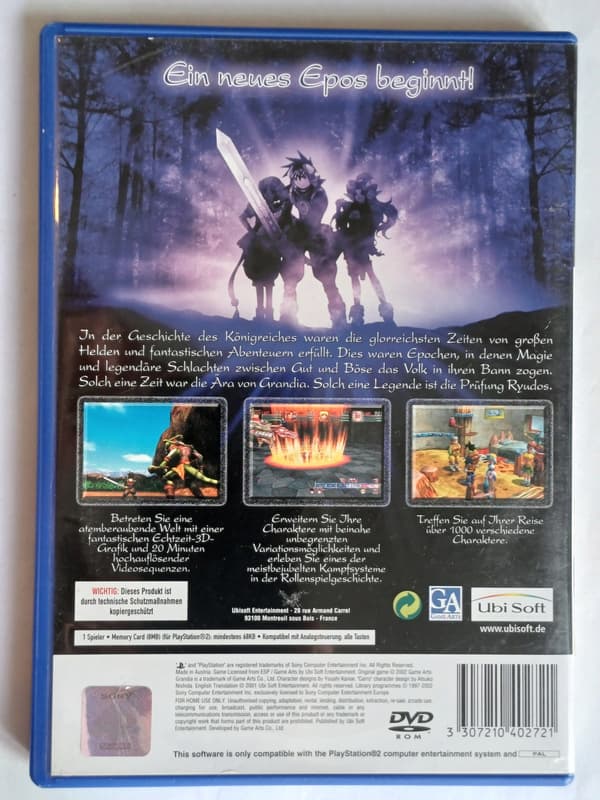 Grandia II, PlayStation 2, PS2