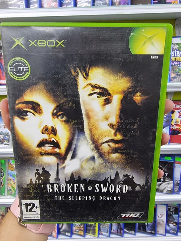 BROKEN SWORD: THE SLEEPING DRAGON – XBOX CLASSIC COMPLETE SET – ENGLISH COVER