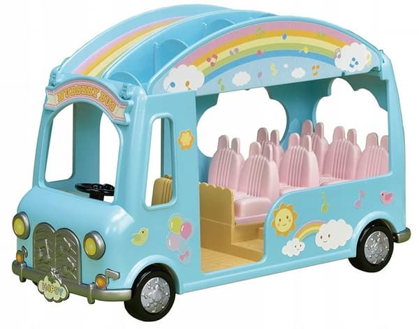 EPOCH Sylvanian Families Set: Sunny Bus, Nursery, 2 Figures