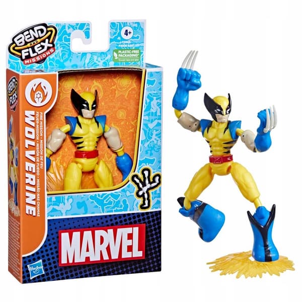 Marvel Avengers Bend & Flex Missions: Wolverine Fire Mission by Hasbro F4965