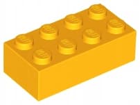 LEGO 2x4 Brick, Light Orange 4229356 3001 – 100 pieces