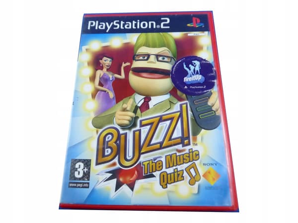 BUZZ! THE MUSIC QUIZ – game in very good+ condition, complete PS2 set