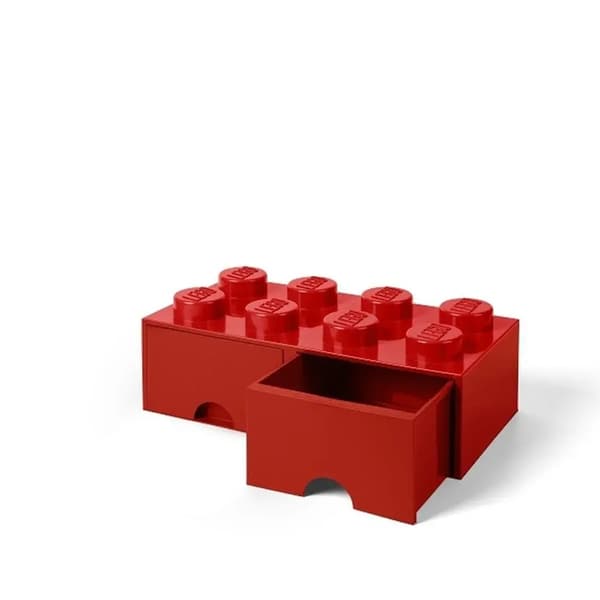 LEGO 40061730 4x2 red brick storage box with drawers