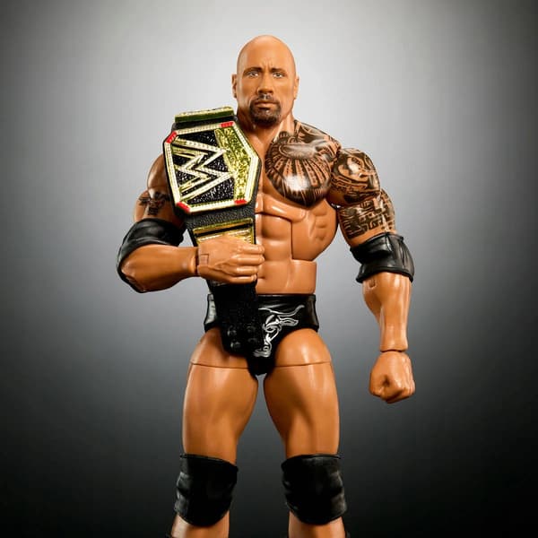 MATTEL WWE Elite WrestleMania The Rock Figure