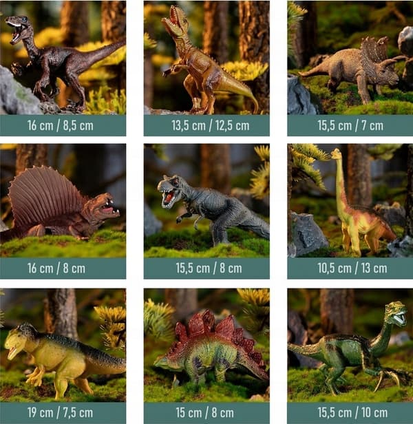 Large Dinosaur Set for Children: Mat, Container, Accessories, Dinosaur