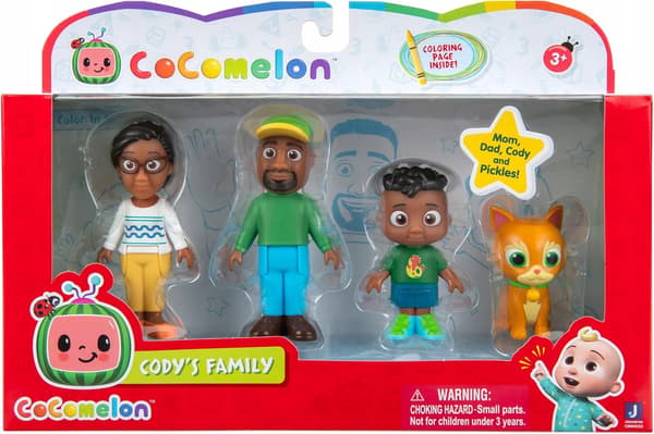 COCOMELON SET OF 4 FIGURES: CODY'S FAMILY JWC0222