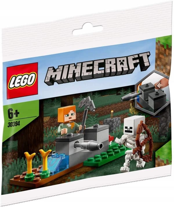 LEGO Minecraft 30394 Alex and the Skeleton – polybag, 2020!