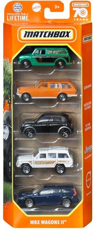 MBX WAGONS II MATCHBOX 5-PACK HKY22 set
