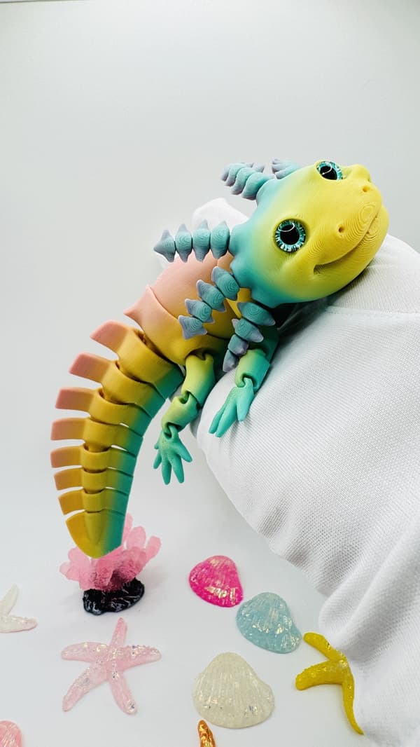 MOVING RAINBOW AXOLOTL 3D ANTI-STRESS TOY