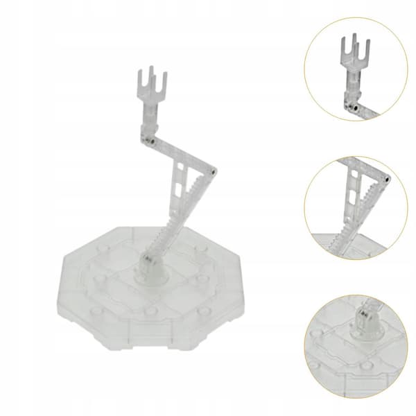 Action figure stand Height-adjustable doll stand Sturdy and transparent