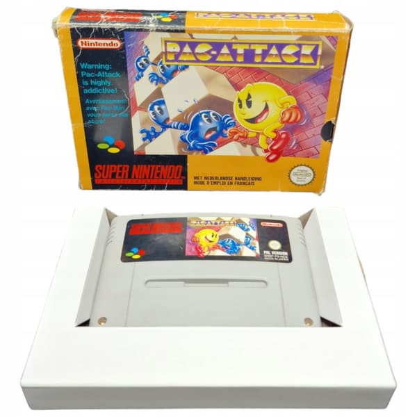 PAC ATTACK Nintendo SNES BOX Pac-Man box