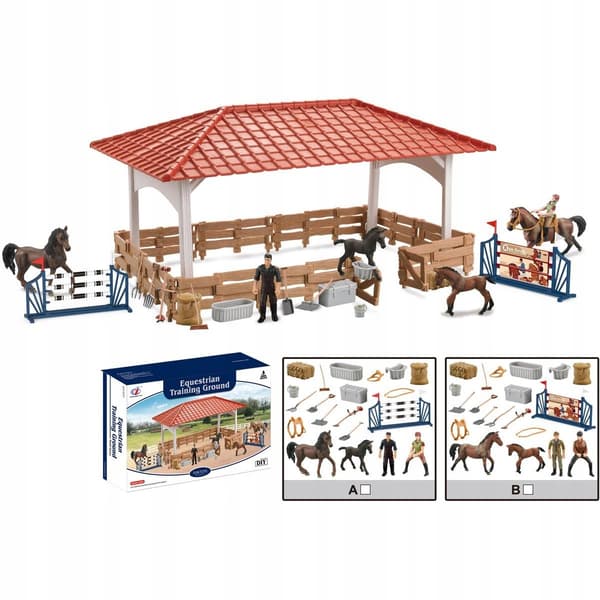Sparkys Farm Animals – Large riding arena with accessories